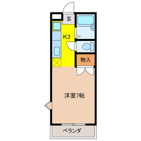 第3磯部コーポ　の物件間取画像